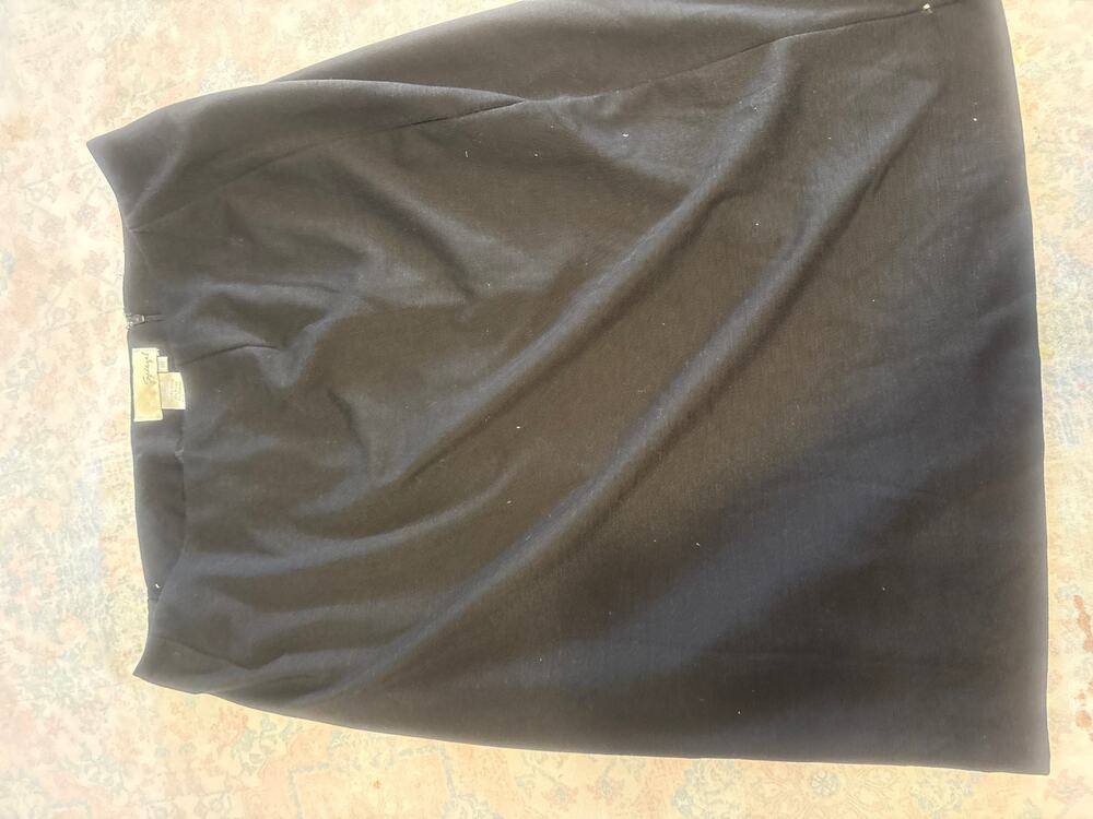 Spiegel Women's Black Knee Length Skirt, Size 16